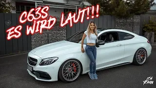 Mercedes C63s AMG | Jetzt wird es laut | Downpipes und Software | Leistungsprüfstand | Lisa Yasmin