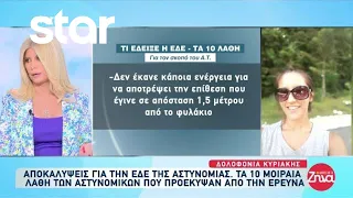 Δολοφονία Κυριακής: Αποκαλύψεις για την ΕΔΕ της αστυνομίας - Τα 10 μοιραία λάθη των αστυνομικών