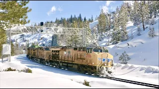4K: Winter Trains Over Donner Pass ( Feb 2023)