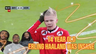 AMERICANS FIRST EVER REACTION TO 14 year old Erling Haaland was INSANE