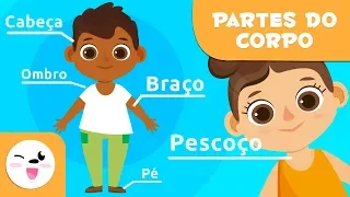 As partes do corpo humano para crianças - Vídeo educativo para crianças -