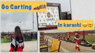 fun experience at Go kart in Karachi 🤯 | Omni Go cart at Airmen Academy Korangi Creek | 🏁🏎️