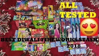 Diwali Fireworks Stash with TESTING 👍 | Best Buy in ₹2000 | Diwali ke Patake 2018 |