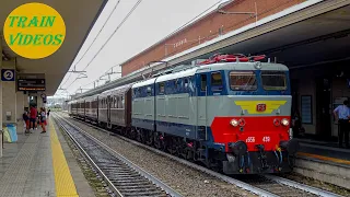 La "Maestosa" Partenza del Caimano E656.439 sul Reggia Express