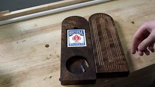 A #CNC Game Board - Cribbage with Built-In Storage
