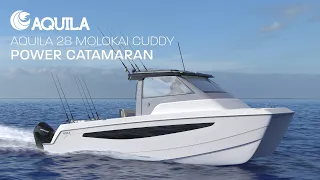 Aquila 28 Molokai Cuddy | Power Catamaran