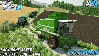 Contractual Execution: Canola Harvesting with DEUTZ-FAHR Combine | Fichthal V2 Farm | FS 22 | ep #01
