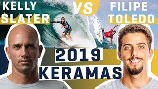 FILIPE TOLEDO Battles KELLY SLATER the GOAT @ the 2019 Corona Protected FULL HEAT REPLAY