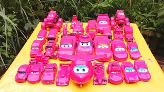 Amazing! Clean up muddy minicar falling into the water & a convoys disney cars! Play in the garden#4