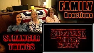 STRANGER THINGS Parody | FAMILY Reactions