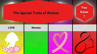 3  The Special Traits of Women