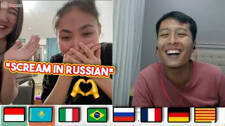 Indonesian Polyglot shocking people in OmeTv after learning Russian for 2 months 🇷🇺