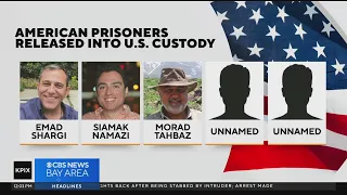 5 American prisoners released by Iran in swap