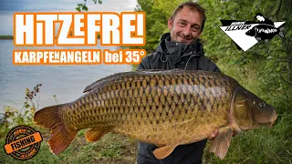 Hitzefrei - Karpfenangeln am Fluss im Hochsommer.  #carp karpfen #angeln #fluss #illner #sommer