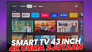 REKOMENDASI SMART TV 43 INCH TERBAIK 2023 MERK TERMURAH MULAI 2 JUTAAN 4K TAJAM