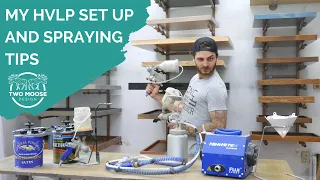 My Spraying Setup and HVLP Woodworking Sprayer Tips // How To