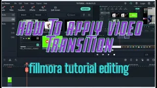 VIDEO TRANSITION TUTORIAL - FILMORA VIDEO EDITING