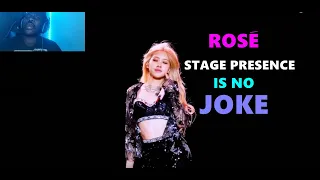 Rosé Stage Presence is no Joke | Reaction #rosé #blackpink