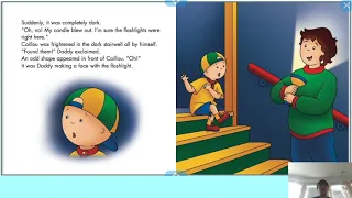 Online Storytime: Caillou, Lights Out! by Anne Paradis