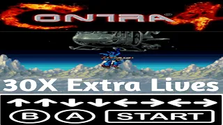 Konami Code give you 30 Lives in Contra 4 #Shorts