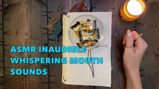 ASMR Inaudible Whispering Mouth Sounds (Barely Audible with Hard Candy)