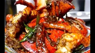 GIANT BLACK PEPPER LOBSTER Laut Seafood NYC #shorts #foodlovers #foodies #food #asmr