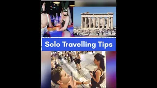 Solo traveling tips and a walk at night in Athens Greece