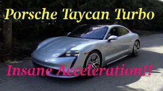 Porsche Taycan Turbo Acceleration!!