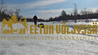 Peltojärvellä pääsiäistä viettämässä  Hiihtovaellus Muotkatunturin erämaassa