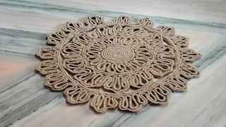 DIY jute door mat/handmade door mat with jute rope