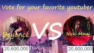 Beyonce VS Nicki Minaj // Popular singer// Make your choice