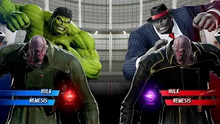 Hulk & Nemesis Vs Hulk & Nemesis [Very Hard AI] | Marvel vs Capcom: Infinite