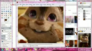 Editing Chipmunks and Chipettes on Gimp