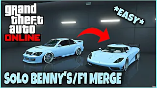 GTA 5 SOLO CAR TO CAR MERGE!(F1/BENNY'S MERGE) *AFTER PATCH1.58*