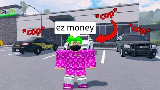 ROBBING THE BANK INFRONT OF COPS! Emergency Response: Liberty County (Roblox)