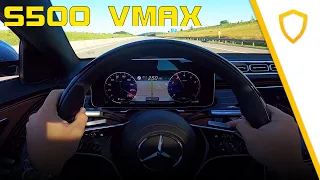 Mercedes-Benz V223 S500 L 4MATIC (2021) - Top Speed - GPS - Autobahn