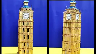 Big Ben model making | How to make miniature Big ben of London | Big Ben model for school project