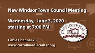 New Windsor Town Council Meeting 06-03-2020