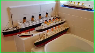 WILL THESE LEGO TITANIC COPYS FLOAT ???