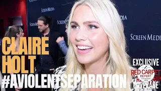 Claire Holt interviewed at LA premiere for the new film, A Violent Separation, in Theaters May 17th