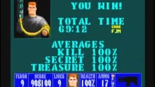 Wolfenstein 3D (100%) Walkthrough (E4M9)