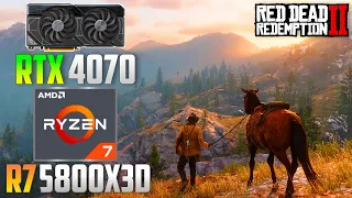 Red Dead Redemption 2 : RTX 4070 + R7 5800X3D | 4K - 1440p - 1080p | Ultra + DLSS