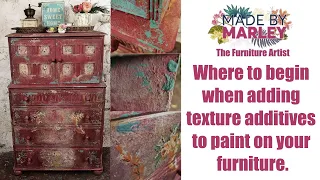 Where to begin when adding texture additives to paint on your furniture.