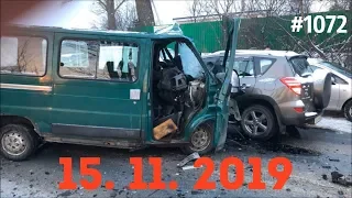 ☭★Подборка Аварий и ДТП от 15.11.2019/#1072/November 2019/#авария