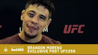 BRANDON MORENO EXCLUSIVE INTERVIEW POST UFC256