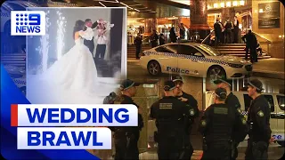Three charged after riot police called to alleged wedding brawl in Sydney | 9 News Australia