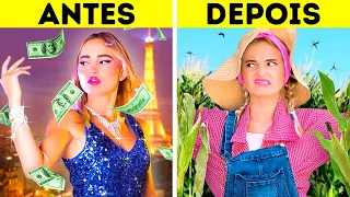 RICA 💰 vs. POBRE 💸: a popularidade muda 🤷‍♀️ - PAI vs. CRUSH nas FÉRIAS 🏖️ e EM CASA 🏠- por Opa Sopa