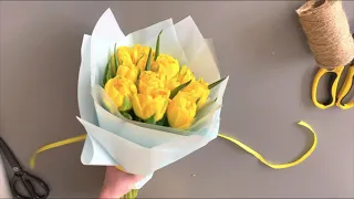 3 варіанти швидко упаковати букет | 3 ways to pack a bouquet quickly | artholidays