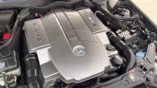 Cars&bids 2005 c55 amg engine running