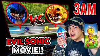 DO NOT WATCH EVIL SONIC.EXE MOVIE AT 3AM!! (SUPER SONIC VS SONIC.EXE)